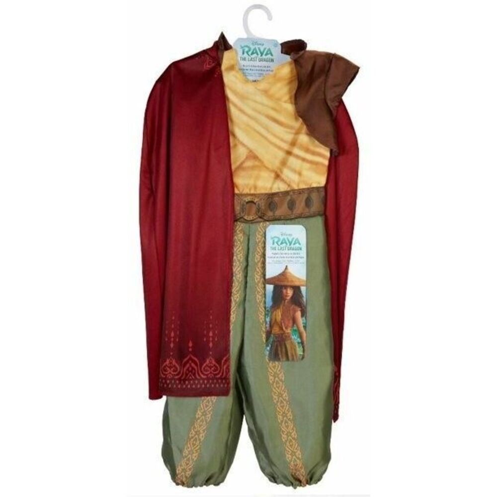 Disney's Raya and the Last Dragon  Adventure Outfit Costume w/Cape 4-6X NEW NWT